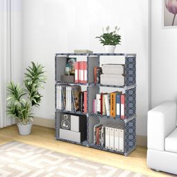 mezire Compact 12-Tier Book Organizer/Shoe/Chappal/Book/Clothes Rack with Plastic Joint Metal Open Book Shelf-picture-11