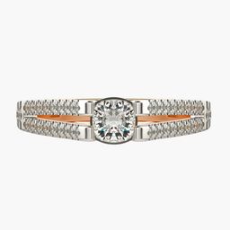 VALANOVA Women 18 Kt Rose Gold Lab Grown 0.68 CT Diamond Rings 1.29 gm-image-29