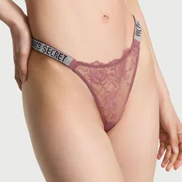 Victoria's Secret Laced Low Rise Thong Panty 112505357BEV-picture-40