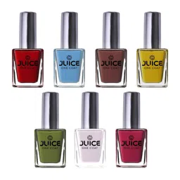 JUICE One Coat Set Of 7 Long-Wearing & Quick Dry Glossy Nail Polish - 11 ml Each-8