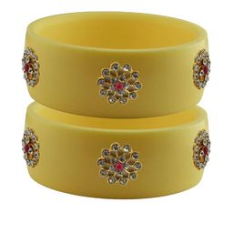 Vidhya Kangan Women Beige Bangle-image-66