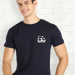 Moda Rapido Men Graphic Printed Round Neck Cotton Slim Fit T-shirt-picture-47