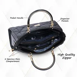 Speed X Fashion Structured Handheld Bag with Quilted image 2