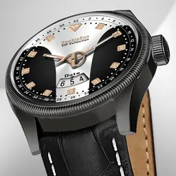 DOUBLERUN Men Dial & Leather Straps Analogue Multi Function Watch H05N11018-10