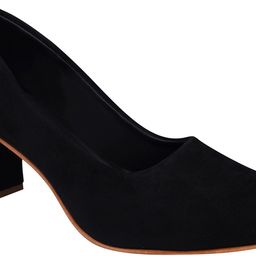 TRYME Suede Party Block Mules image 3