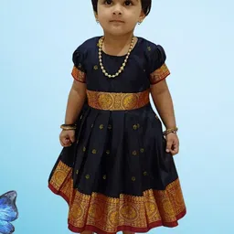 Mom and Me Black Cotton Dresses-image-61