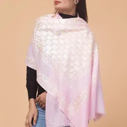 Tweedle Women Floral Embroidered Shawl-43