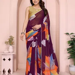Panzora Floral Print Ready to Wear Saree-picture-40
