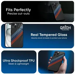 QRIOH Abstract Printed iPhone 12 Pro Back Case Mobile Accessories image 5