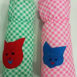 New Born Baby Feeding Cotton Bottle Cover (250ml) - Pack of 2-image-38
