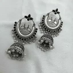 MERA HAAT Contemporary Chandbalis Earrings-10