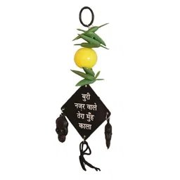 APNA KANHA Multi Nimbu Mirchi Evil Eye Protector Wall Hanging-image-86