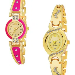 Gopal Shopcart Women Pack of 2 Embellished Dial Analogue Watch GR_245_272_Pink-53