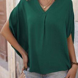 StyleCast Women Mandarin Collar Shirt Style Top-image-45