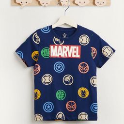 Juniors by Babyshop Boys Conversational Printed Round Neck Short Sleeves Cotton T-shirt-54