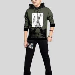 TICOSS Boys Printed T-shirt with Trousers-image-57