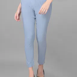 Comfort Lady Women Solid Mid-Rise Casual Regular Trouser-image-60