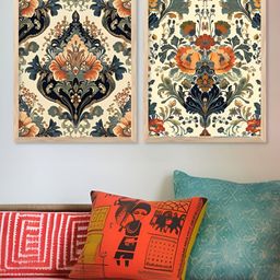 Kotart Brown & Pink 2 Piece Wood Floral and Botanical Wall Paintings-picture-42