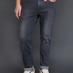 Kenneth Cole Men Regular Fit Mid-Rise Light Fade Jeans-picture-42