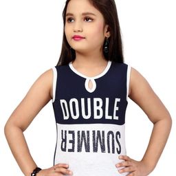 Lei-Chie Girls Typography Printed Pockets T-shirt-image-46