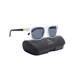 Eyejack Unisex Wayfarer Sunglasses with UV Protected Lens 2313CL1037-18