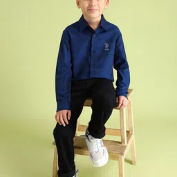 U.S. Polo Assn. Kids Boys Self-Design Pure Cotton Casual Shirt-image-46