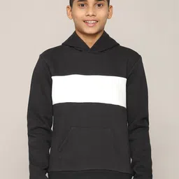 RUTE KIDS Boys Striped Hooded Sweatshirt-image-57
