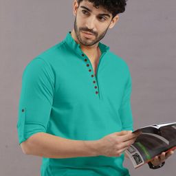 ETHNIC TRENDZ Men Blended Kurtas-image-79