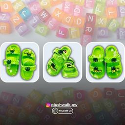 Plushwalk Kids-Unisex Green Synthetic Sandals-image-48