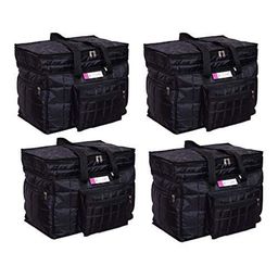 prettykrafts Black 4 Pieces Reusable Multi-Utility Organisers-26