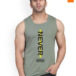 SLOWLORIS Pack Of 2 Typography Printed Sleeveless Gym Vests-picture-16
