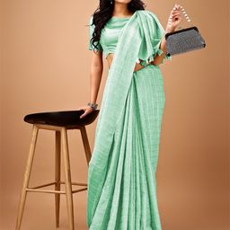PURI MAA Zari Linen Blend Fusion Kota Saree-image-70
