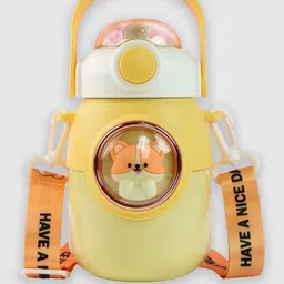 Little Surprise Box LLP Kids Yellow & Orange Printed Stainless Steel Water Bottle-600 ml-14