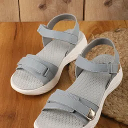 ELLE Women Open Toe Velcro Flats-image-44