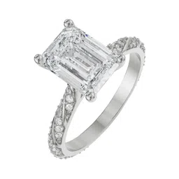EmoriRadiant Emerald Engagement Ring R1267_18KT-White Gold-image-67