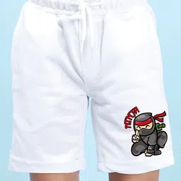 NUSYL Boys Printed Cotton Mid-Rise Shorts-image-44