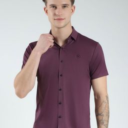 Monte Carlo Men Spread Collar Casual Shirt-image-46