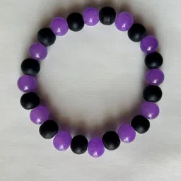 Divine souvenirs Unisex Artificial Beaded Elasticated Bracelet-53