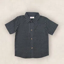 MYZUIE Boys Spread Collar Conversational Printed Cotton Casual Shirt-picture-38