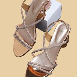 V-WALK Embellished Party Block Sandals-picture-39