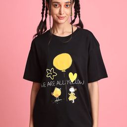 Bene Kleed Unisex Printed Extended Sleeves T-shirt-image-88