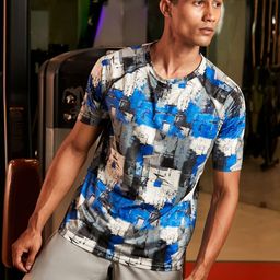 CS LIFE Men Abstract Printed Round Neck T-shirt-image-15