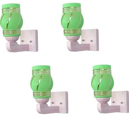 1ST TIME Green & White 4 Pieces Glass Contemporary Wall Lamps-picture-8