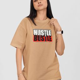Moda Rapido Women Printed Drop-Shoulder Sleeves Pockets T-shirt-image-94