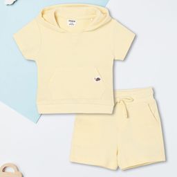 max Boys Hooded Pure Cotton Sweatshirt With Shorts-image-94
