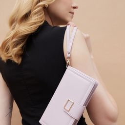 Ginger by Lifestyle Women PU Zip Around Solid Wallet-32