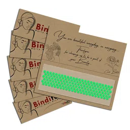 Comet Busters Set Of 5 Bindiful Traditional Round Velvet Bindi-47