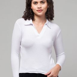 STYLE PREZONE Applique Shirt Style Top-image-52