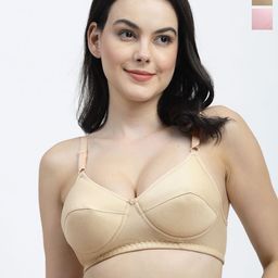SHYAM SONS FLAIR Women Pack of 2 Full Coverage Lightly Padded Bra-49