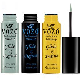 VOZO Set Of 3 Glide & Define Infusion Essential Liquid Eyeliner- 5ml Each- Shade- 02-04-10-12